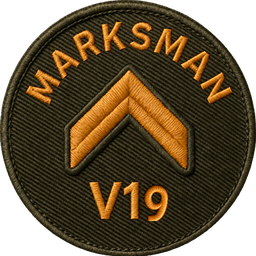 Marksman badge, battery v19