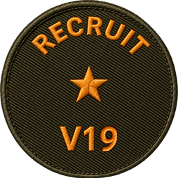 Recruit badge, battery v19